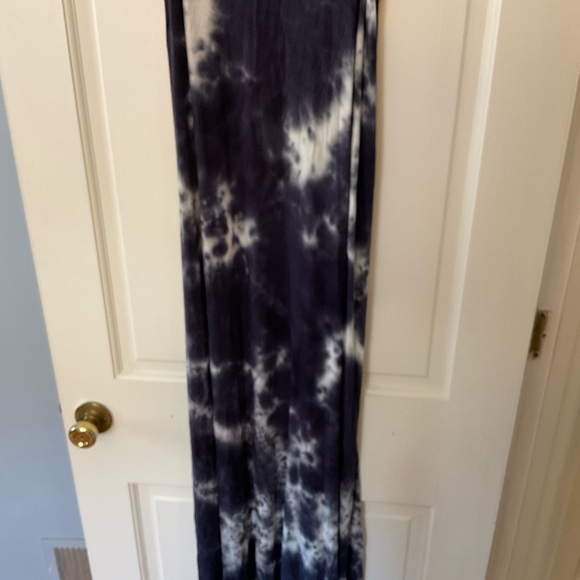 Natural Life Maxi Dress Size M NWT Black Pink Crochet Trim Racerback Boho Hippie - Picture 3 of 6